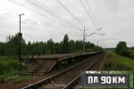 о.п. 90 км: Вид в направлении Санкт-Петербурга