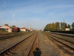 станция Тимковичи: Платформы и пути, вид на чётное направление
