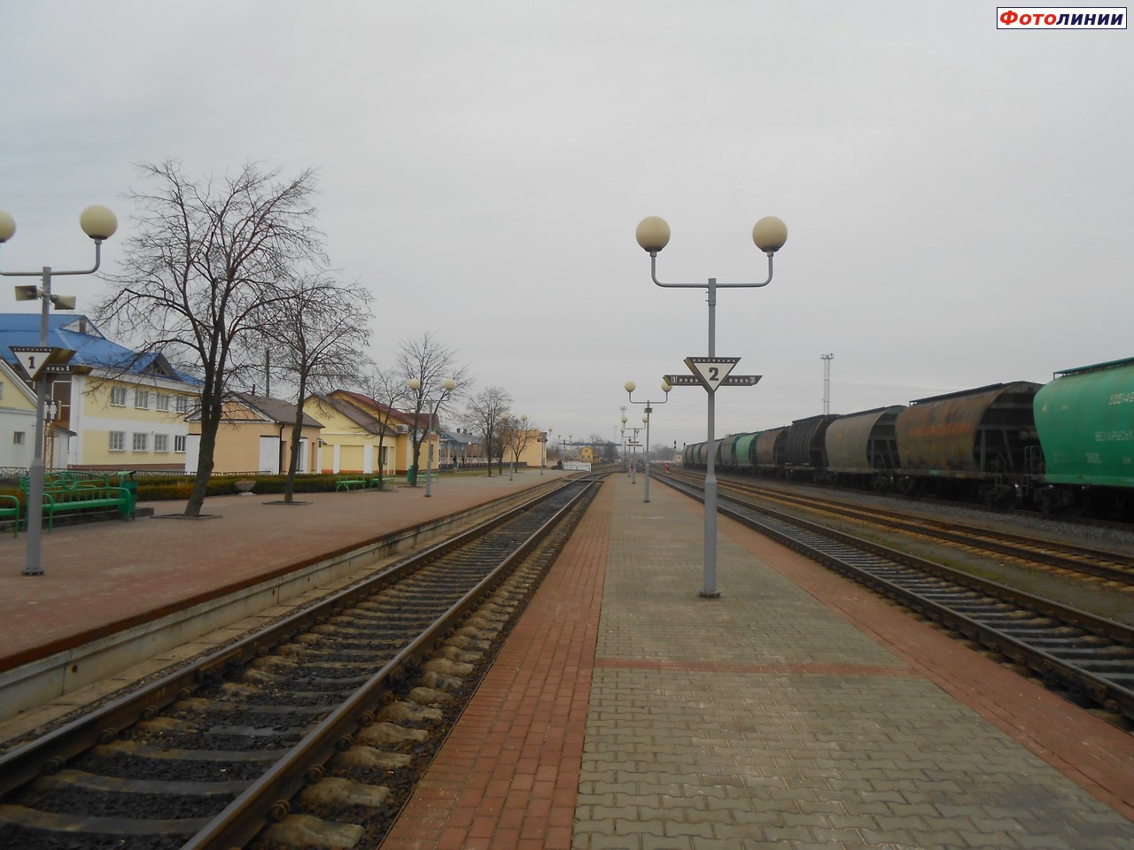 Вид станции в сторону Осиповичей