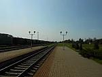 станция Слуцк: Вид в сторону Барановичей и Солигорска