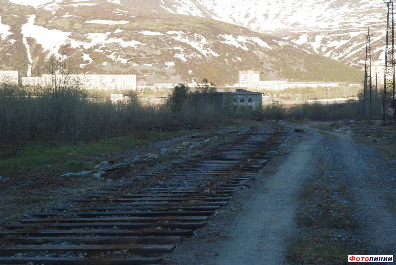 Разобранные пути бывшей станции, вид в сторону Юкспорйока