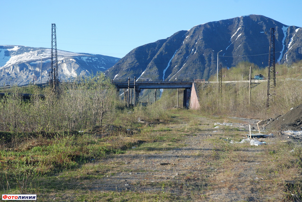 Вид на бывшую горловину станции в сторону Юкспорйока