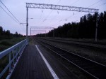 станция Маленьга: Вид в сторону Беломорска