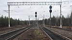 станция Выг: Выходные светофоры Ч3, Ч1, Ч2 и Ч4 в горловине в сторону Беломорска