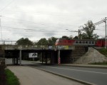 станция Ланская: Мост через Ланское шоссе в чётной стороне станции
