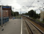 станция Ланская: Вид с 1-й платформы в сторону Петербурга-Финляндского