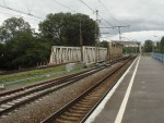 станция Ланская: Вид со 2-й платформы в сторону Петербурга-Финляндского. Мосты через Большой Сампсониевский проспект