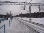 станция Рощино: Вид в сторону Зеленогорска