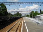станция Шувалово: Вид со 2-й платформы в сторону Парголово