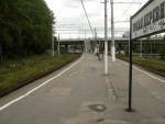 станция Новая Деревня: Вид с платформы в сторону Ланской