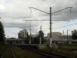 станция Новая Деревня: Вид на платформу со стороны Лахты