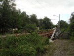 станция Новая Деревня: Мост через Чёрную речку. Вид в сторону Лахты