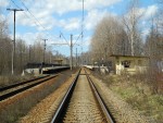 станция Лахта: Вид платформ со стороны Новой Деревни