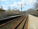 станция Лахта: Вид с 1-й платформы в сторону ст. Лисий Нос