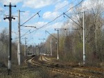 станция Лахта: Вид на станцию с Приморского шоссе со стороны Новой Деревни