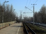 о.п. Александровская-Финляндская: Вид с платформы в сторону Лисьего Носа