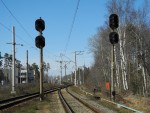 станция Лисий Нос: Нечётные выходные светофоры Н1Б и Н3Б. Чётная горловина