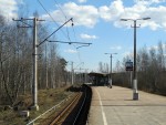 станция Лисий Нос: Вид с платформы в сторону Лахты