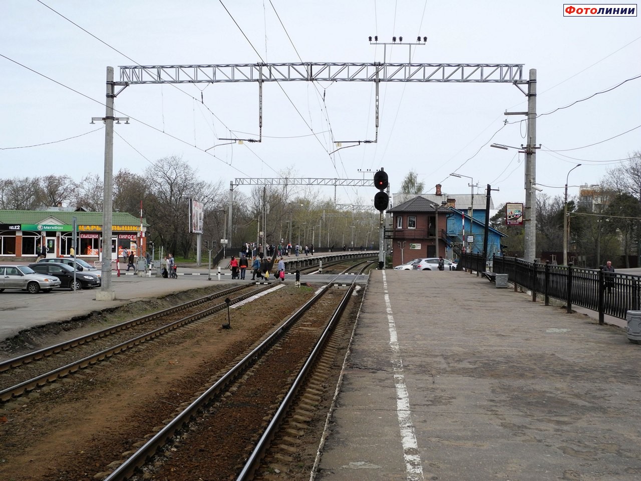 Вид с 1-й платформы в сторону Белоострова