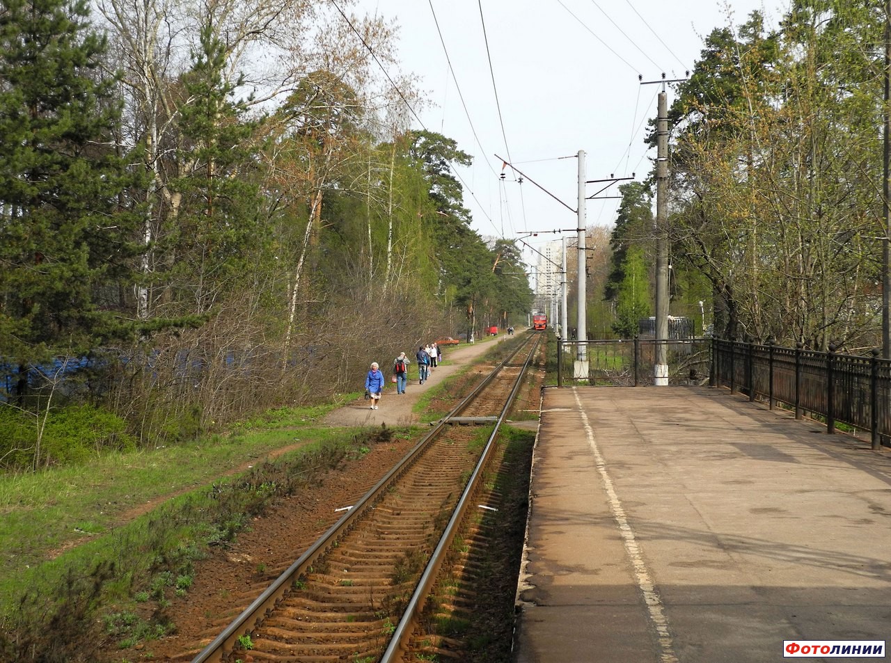 Вид с платформы в сторону Сестрорецка