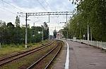 станция Сестрорецк: Вид в сторону Санкт-Петербурга с платформы № 2