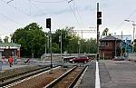 станция Сестрорецк: Светофоры М2, НМ1. Вид в сторону Белоострова