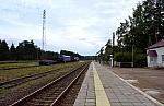 станция Приветненское: Вид в сторону Выборга с платформы № 1