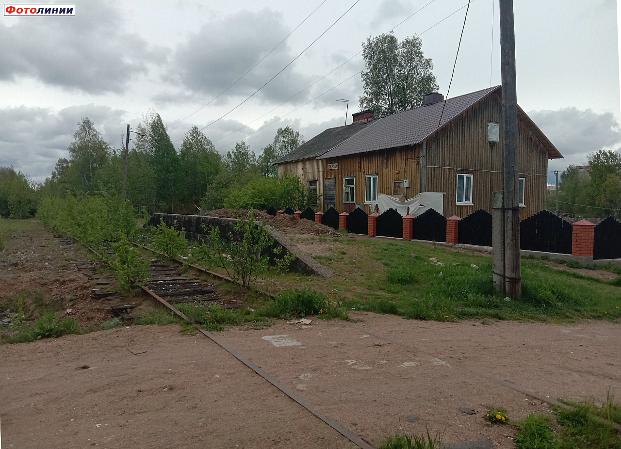 Вид бывшей станции