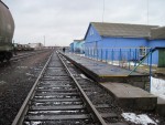 станция Калий III: Платформа и пути. Вид в сторону Солигорска