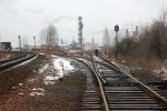 станция Калий I: Светофор МК и начало подъездного пути 1-го калийного комбината