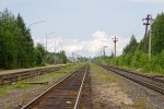 станция Костомукша-Пассажирская: Вид в сторону ст. Кивиярви