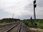 станция Петрогранит: Выходной светофор Н1 (в сторону Гимольской)