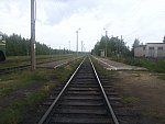станция Ледмозеро: Платформы. Вид со стороны Костомукши