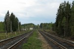 станция Веркко: Вид в сторону ст. Суоярви-1