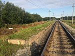 о.п. 527 км (Бесовец): Пассажирская платформа. Вид в сторону ст. Чална-Онежская