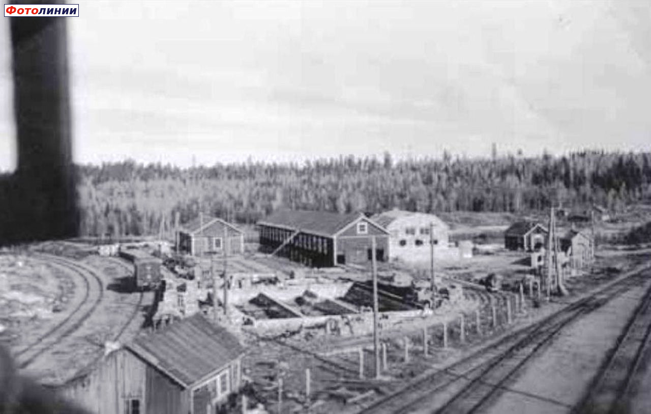 Панорама станции Roikonkoski и лесопильного завода