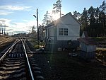 станция Яккима: Стрелочный пост. Вид от Куокканиэми