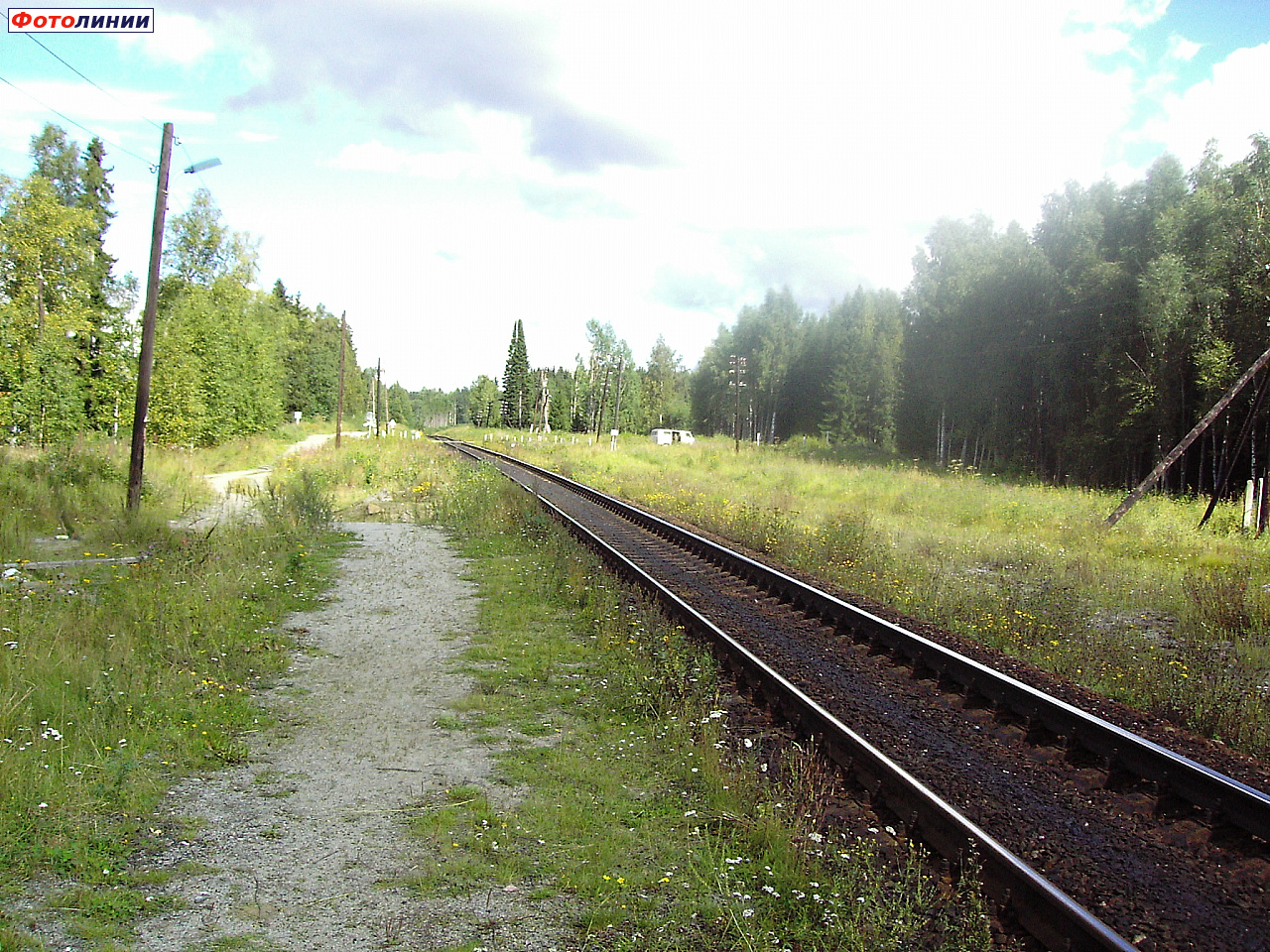 Бывшая пассажирская платформа. Вид в сторону Куокканиэми