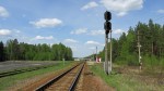 станция Лапичи: Входной светофор Н со стороны Верейцов