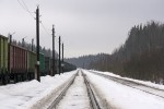 станция Боровинка: Вид в сторону ст. Каменногорск