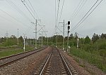 станция Каменногорск: Входной светофор Ч. Вид со стороны ст. Ханнила