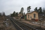 станция Пруды: Вид в сторону ст. Лесогорский