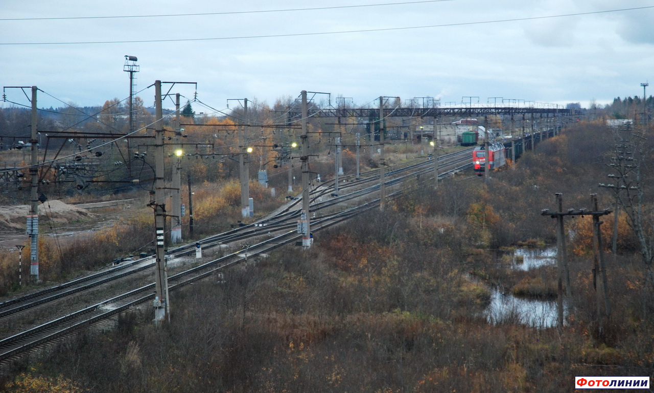 Вид станции в сторону Свири