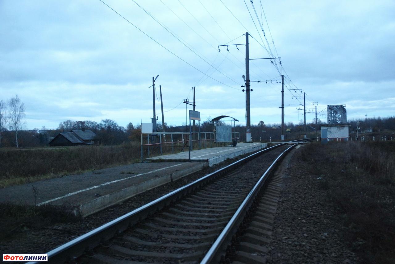 Платформа волховского направления, вид на север
