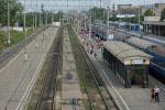 станция Петрозаводск: Вид платформ в сторону Мурманска