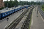 станция Петрозаводск: Вид платформ в сторону Волховстроя