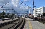 станция Петрозаводск: Вид с платформы № 1 в северном направлении