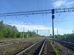 станция Петрозаводск: Вид в чётном направлении