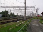 станция Беломорск: Вид на сортировочный парк