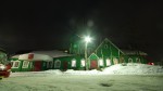 станция Медвежья Гора: Вид вокзала со стороны города ночью